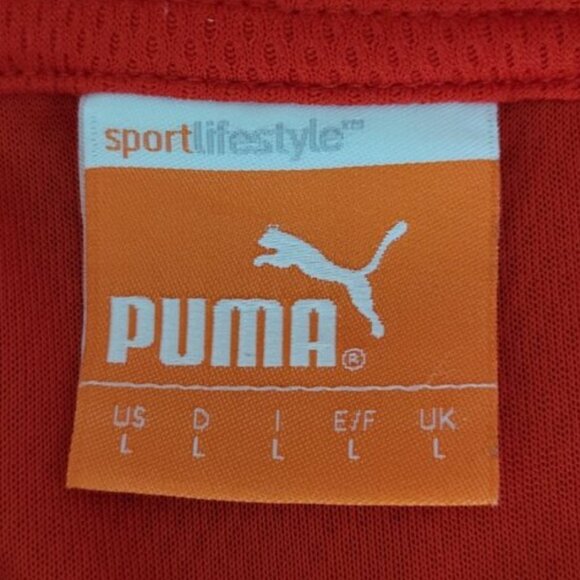 PUMA Sport Lifestyle Men's Red Golf Polo Size L - Picture 6 of 8